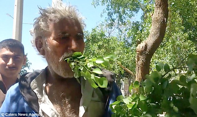 Too Bad: Poverty Forces 50-year-old Man to Become Addicted to Eating Trees and Leaves (Photos)