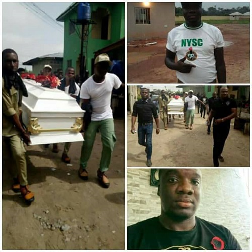 So Sad! Handsome Corper Who Was Shot Dead by Suspected Cultist in Delta Laid to Rest (Photos)