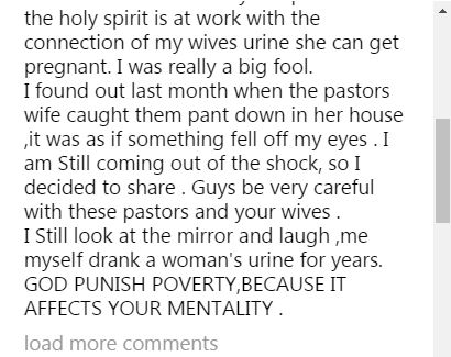 My Pastor Told Me to Be Drinking My Wife's Urine, But He was Sleeping with Her - Nigerian Man Opens Up