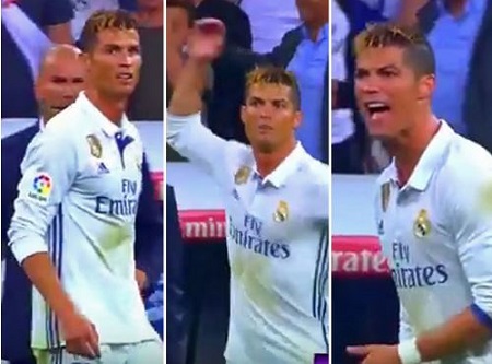 Revealed! Checkout What Angry Ronaldo Did in Dressing Room After Messi Scored Last Minute El Classico Winner