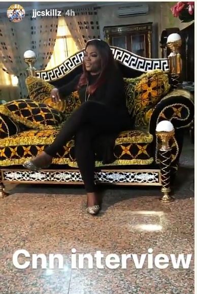 Nigerian Actress, Funke Akindele Plays Host to CNN at Her Home (Photos)