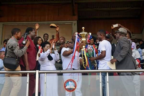 Photos:  Pastor Oritsejafor Shows His Football Skills at Warri City Stadium