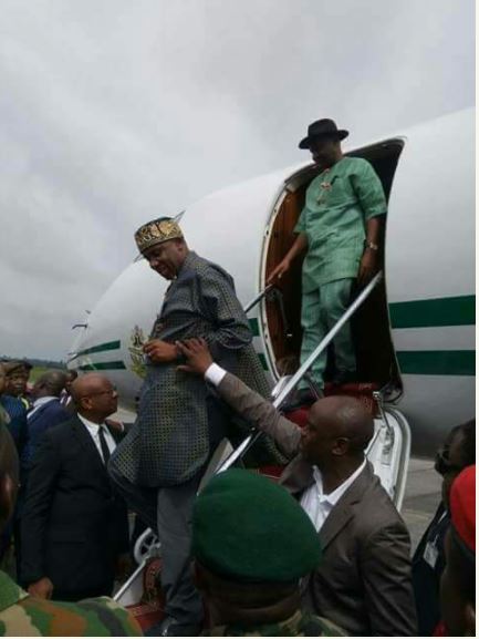 Photos Of  Acting President Osinbajo Arrives Port-Harcourt for Commissioning of Project