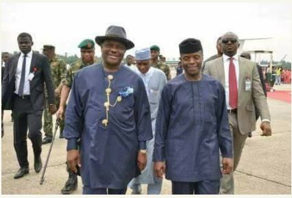 Photos Of  Acting President Osinbajo Arrives Port-Harcourt for Commissioning of Project