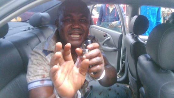 Notorious Armed Robber Caught Trailing Woman in a Tricycle in Imo State (Photos)