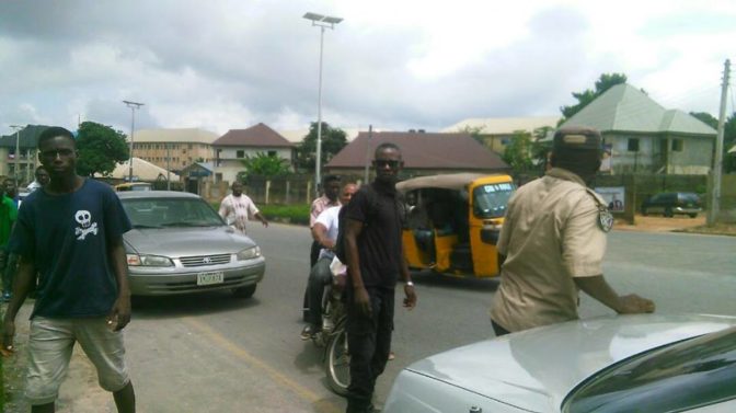 Notorious Armed Robber Caught Trailing Woman in a Tricycle in Imo State (Photos)