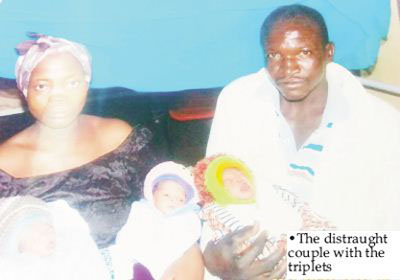 So Sad: Hospital Detain Couple and Triplets Over Unpaid Bill (Photo)