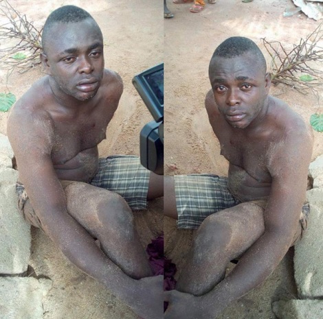 Abia Community Apprehend Young Graduate Pervert S*xually Molesting a 10-year-old Girl (Photo)