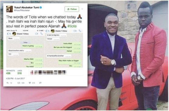 Read Cheick Tiote's Last Words to His Friend Before His Tragic Death