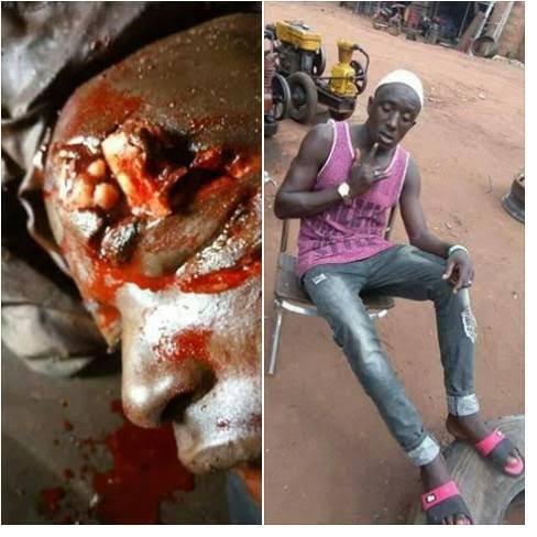 Vulcanizer Dies After Tyre Explodes on Him While Working in His Workshop (Graphic Photos)