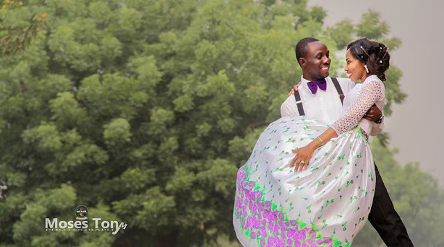 Nigerian Couple's Doggy Pose Pre-Wedding Photos Causes Commotion on Social Media (Photos)