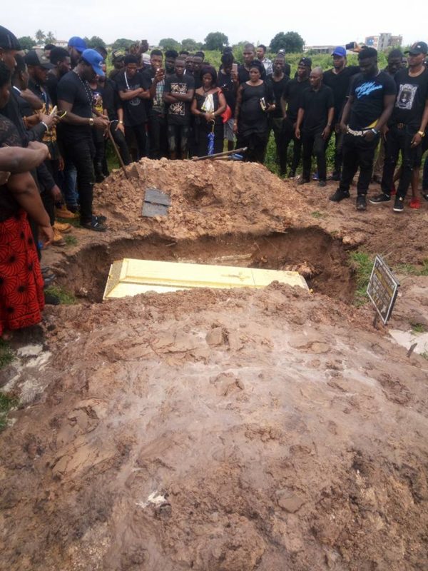 So Sad! See Burial Photos of Alleged Nigerian Cultist 'Gbaja Marine' Killed in Ghana