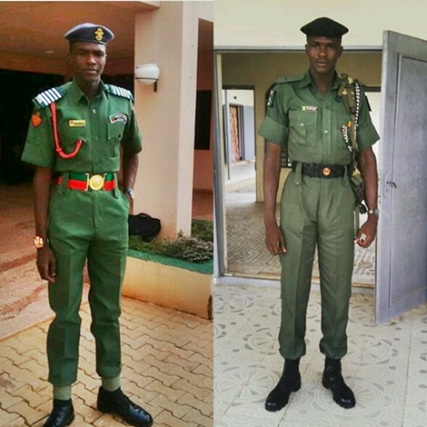 Is this the Tallest Nigerian Soldier? See What President Buhari Did When He Met Him (Photos)