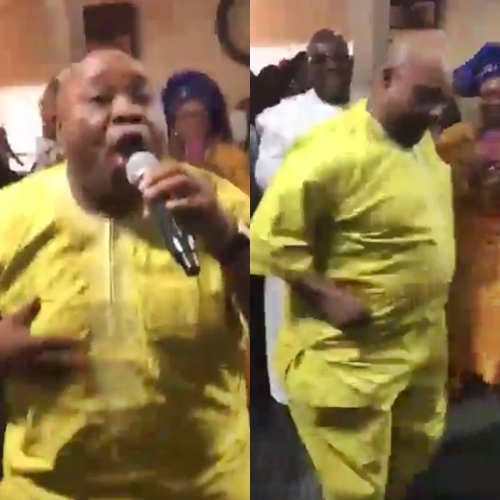 Senator Adeleke a.k.a 'Dancing Senator' Outshines Choir as He Scatters the Dance-floor in Church (Watch)
