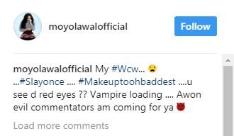 Nigerian Actress, Moyo Lawal Shares Awkward Make-up Photo on Instagram