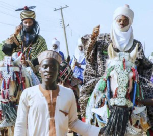 Hausa Actor Protests as Korede Bello Bags Chieftaincy Title in Kano (Photo)