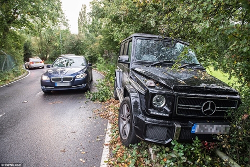 Chelsea New Boy, Bakayoko Crashes His Mercedes SUV While Returning from Training (Photos)