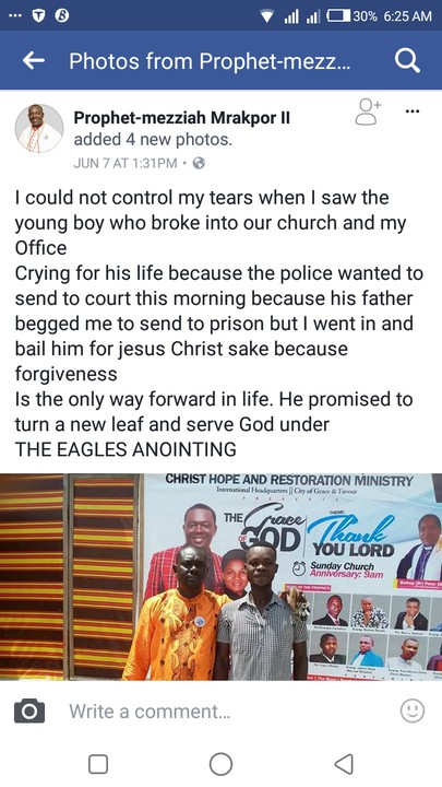 Pastor Bails Thief Who Broke Into His Church To Steal (Photos)