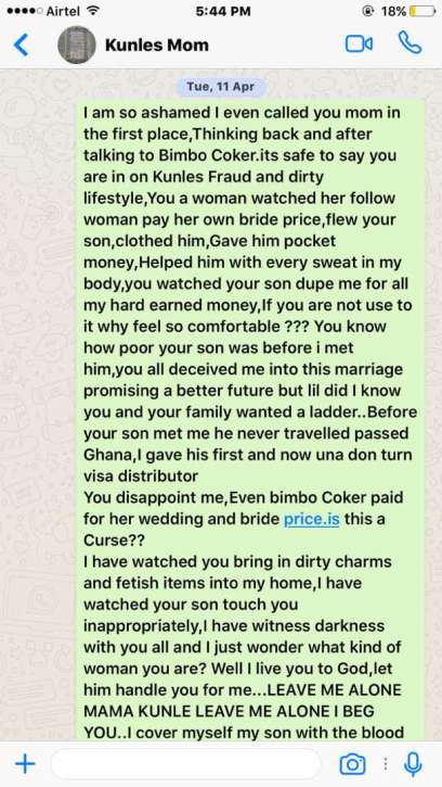 'I Paid My Own Bride Price' - Tonto Dikeh Reveals in Leaked Whatsapp Chat with Her Mother-in-Law
