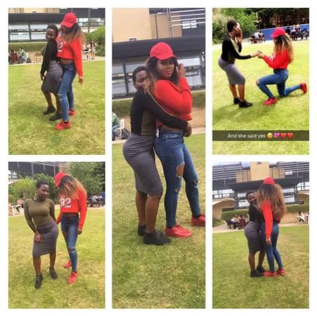 Huh?! Nigerian Girl Proposes To Her Girlfriend... And She Said Yes!