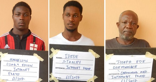 3 'yahoo yahoo' boys Arrested By EFCC For N120 million Fraud In Ibadan (Photos)
