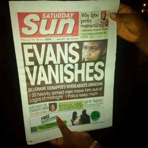 Breaking: Evans vanishes, Billionaire kidnapper's whereabouts unknown