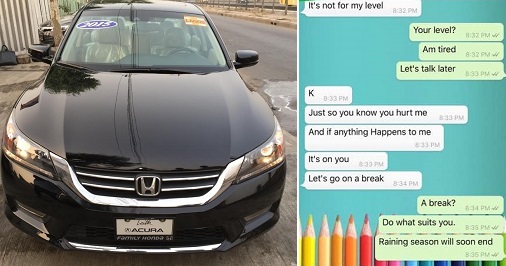 Lol. Nigerian Lady Breaks Up With Boyfriend Because He Refused To Give Her One Of His Cars