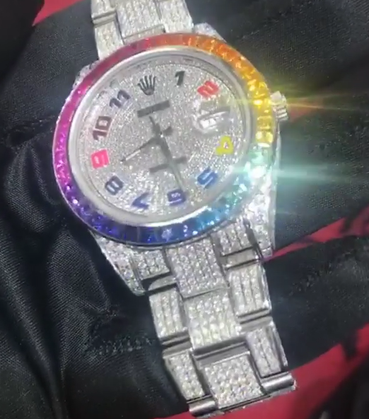 See pictures of the new rainbow diamond Rolex watch worth $1million