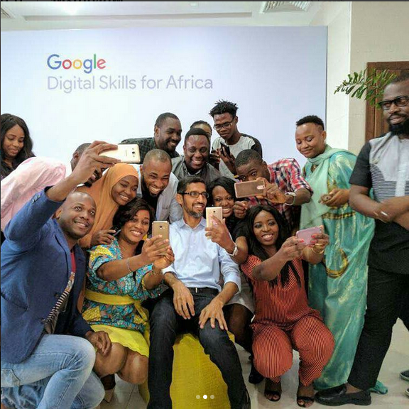 See These Photos Of Google CEO, Sundar Pichai, In Lagos