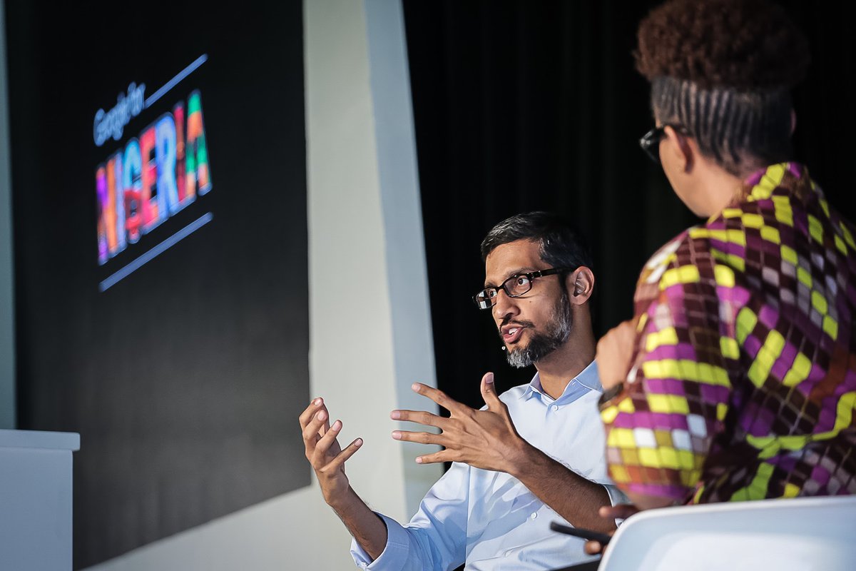 See These Photos Of Google CEO, Sundar Pichai, In Lagos