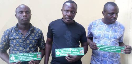 Photos Of Three Police Men Dismissed For Extorting N200,000 From a 'Yahoo Boy'