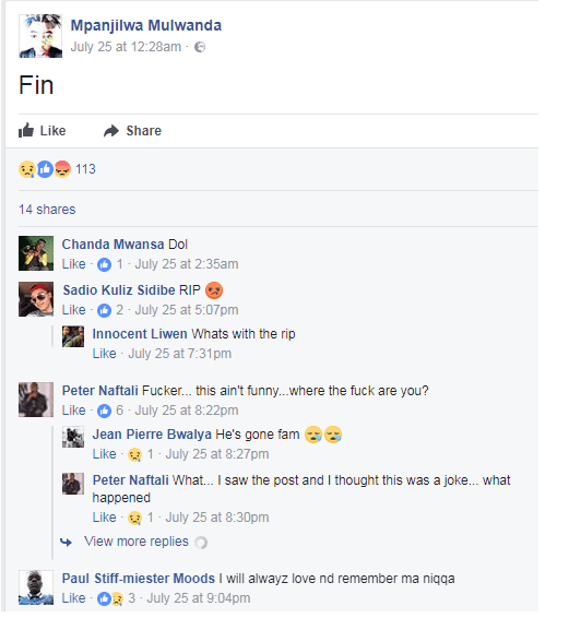 Young Man Commits Suicide After Talking About It On Facebook, Friends Thought He Was Joking (Photos)