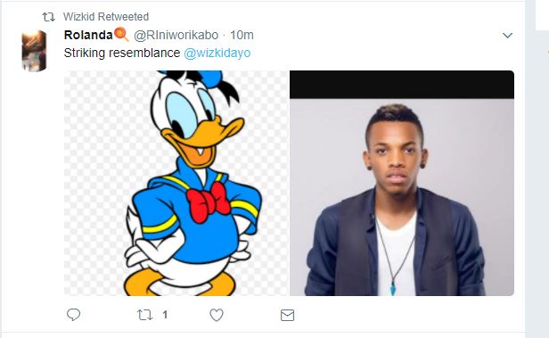 'Yes! Only 1 Duck Face!' - Wizkid Replies Tekno