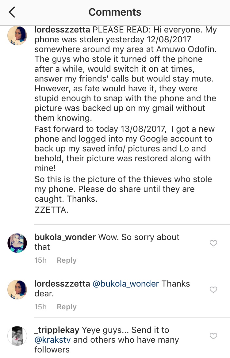 Lady Who Called Out Two Guys For Stealing Her Phone Wanted By The Nigerian Airforce, Ikeja