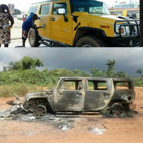 Photos: Bishop gifted range rover after his hummer jeep got burnt