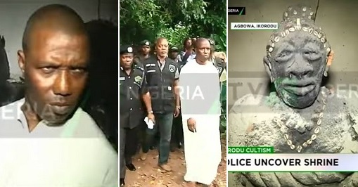 Police arrest 51-year-old Badoo kingpin, Alhaji Abayomi Alaka, shrine and graves discovered (video)