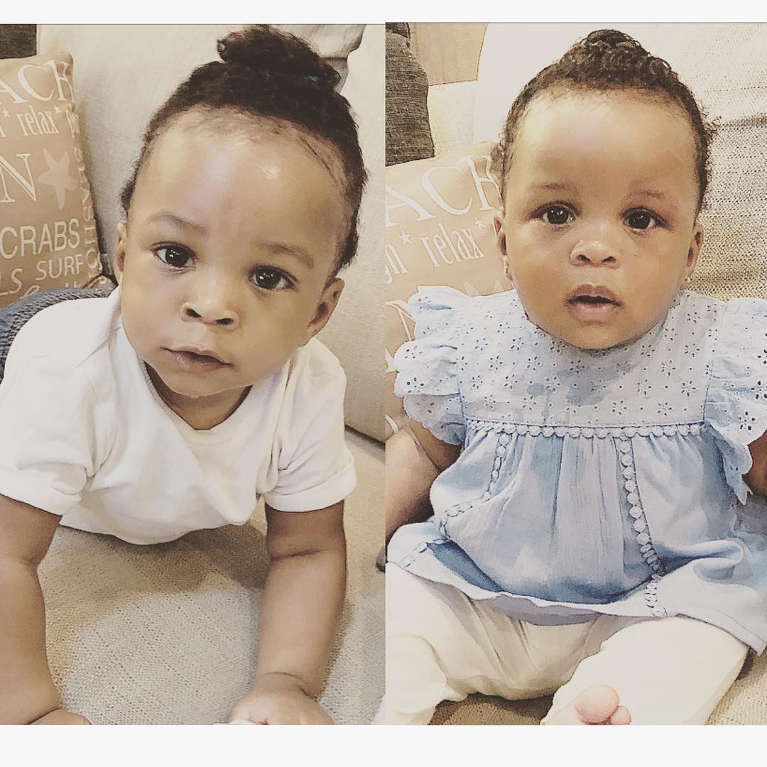 Paul Okoye releases new photos of his twin babies; they've really grown!
