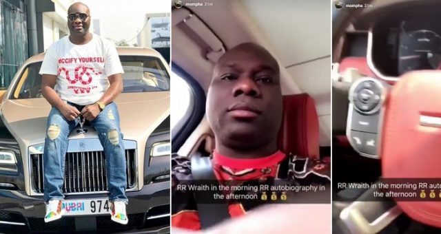 'Rolls Royce Wraith in the morning, Range Rover Autobiography in the afternoon' - Nigerian big boy, Mompha brags on Instagram.