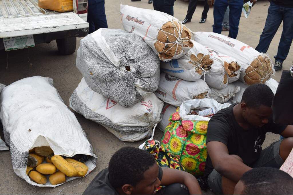 Lagos State Rapid Response Squad calls on citizens to come and claim their missing bag of weeds.