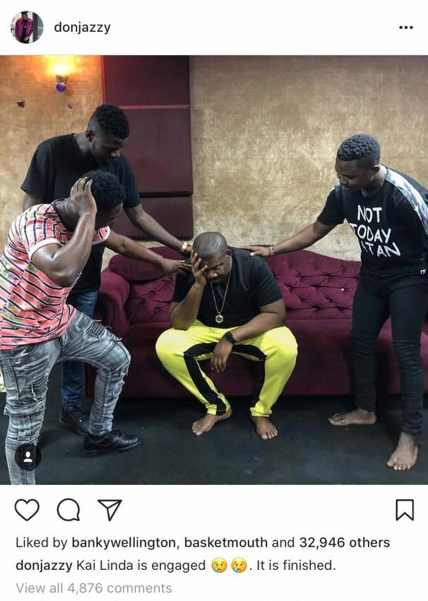 Don Jazzy is not happy Linda Ikeji is engaged... Rita Dominic reacts