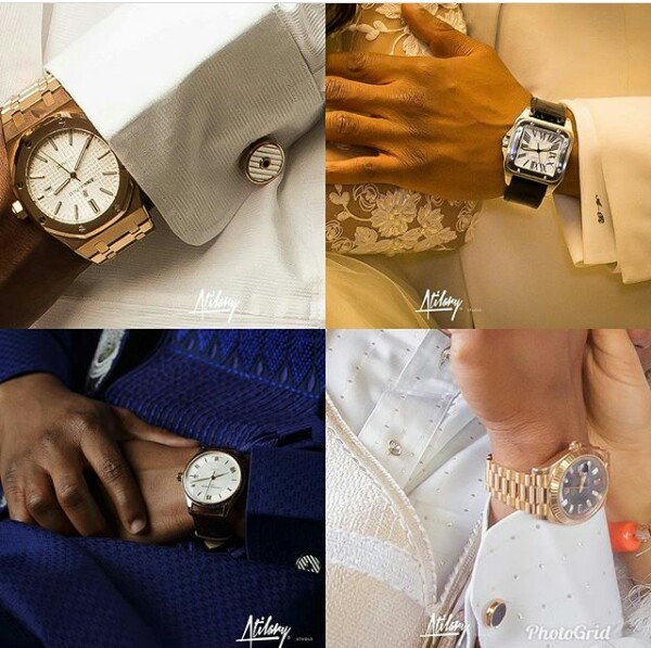 These wristwatches billionaire grandson, Usman Abdulrazaq wore for his wedding has tongues wagging. (Photos)