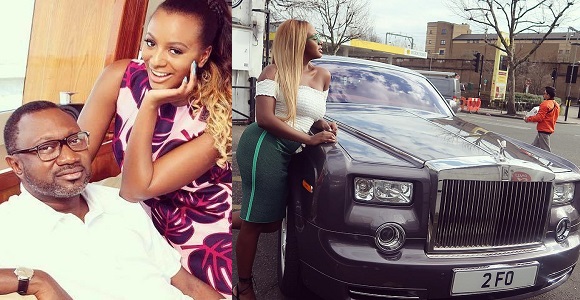 "Don't Tell Him" - DJ Cuppy takes her dad's Multi-million naira rolls royce for a spin in London