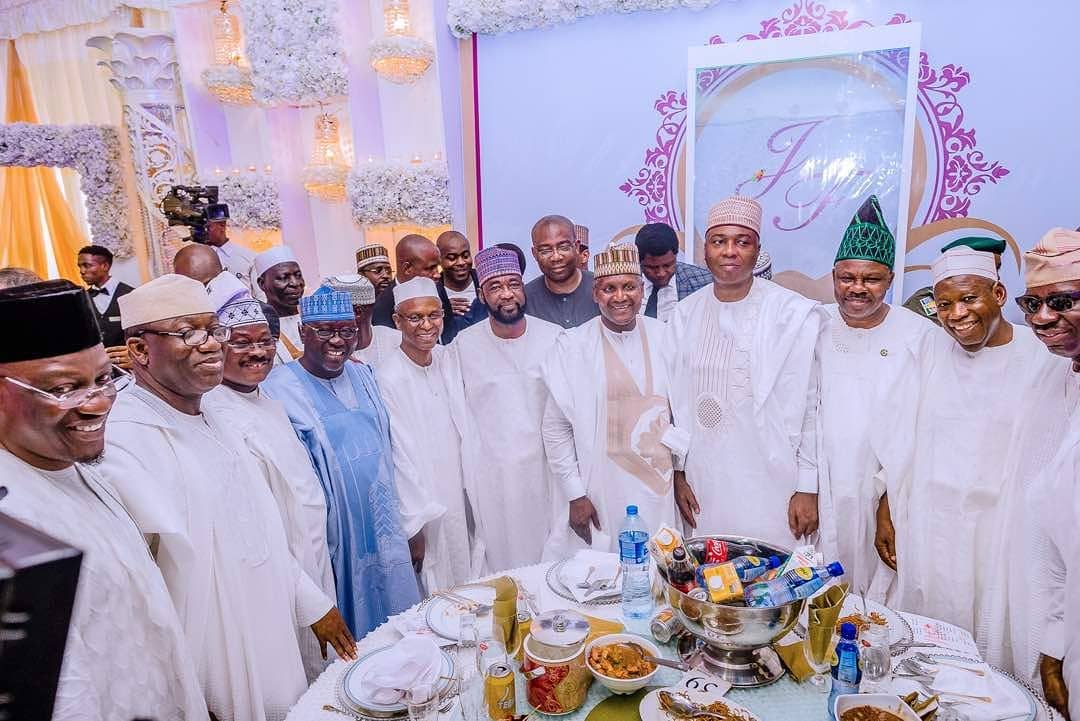 President Buhari attends Fatima Dangote & Jamil Abubakar's Wedding