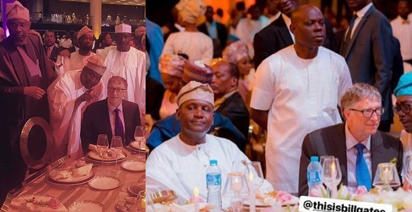 Photos of Bill Gates at the wedding of Africa's richest man, Aliko Dangote's daughter, Fatima