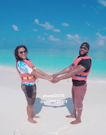 Fatima Dangote and husband, Jamil Abubakar go on a honeymoon to an exotic Island (Photos)
