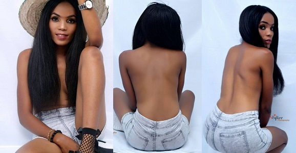 Nigerian Lady poses without clothes for her 21st birthday photoshoot