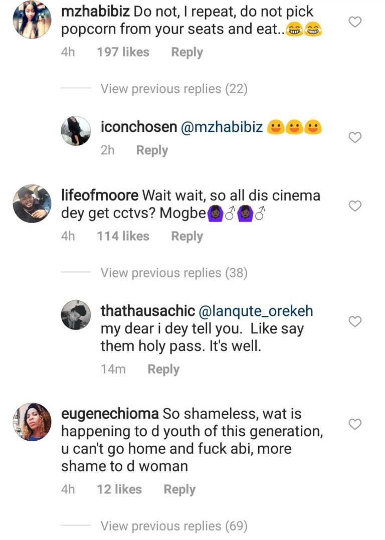 Nigerian Couple Caught On CCTV Having Sex In A Cinema in Lagos, Don Jazzy Reacts