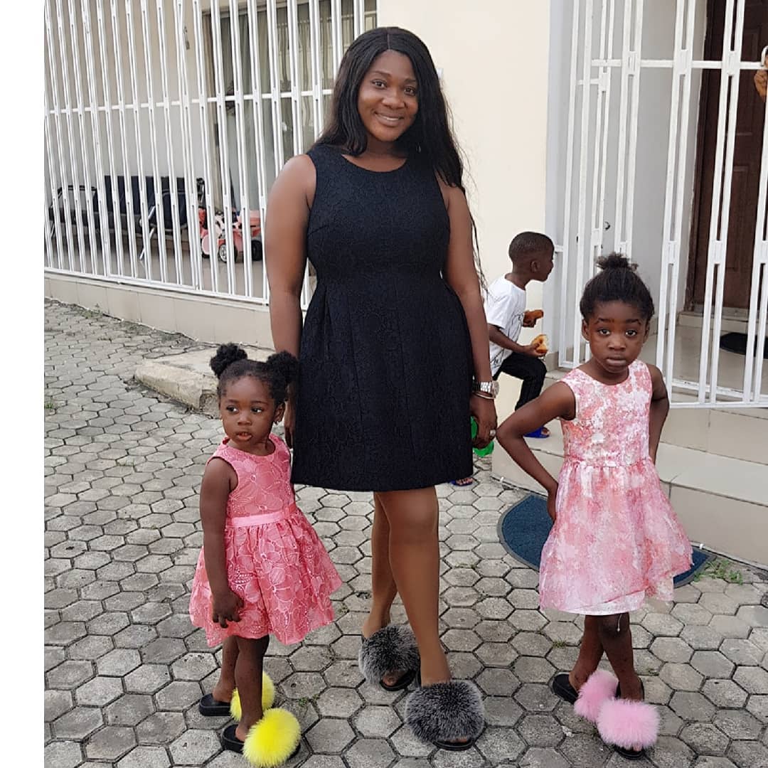 Lovely new photos of Mercy Johnson playing with her beautiful kids