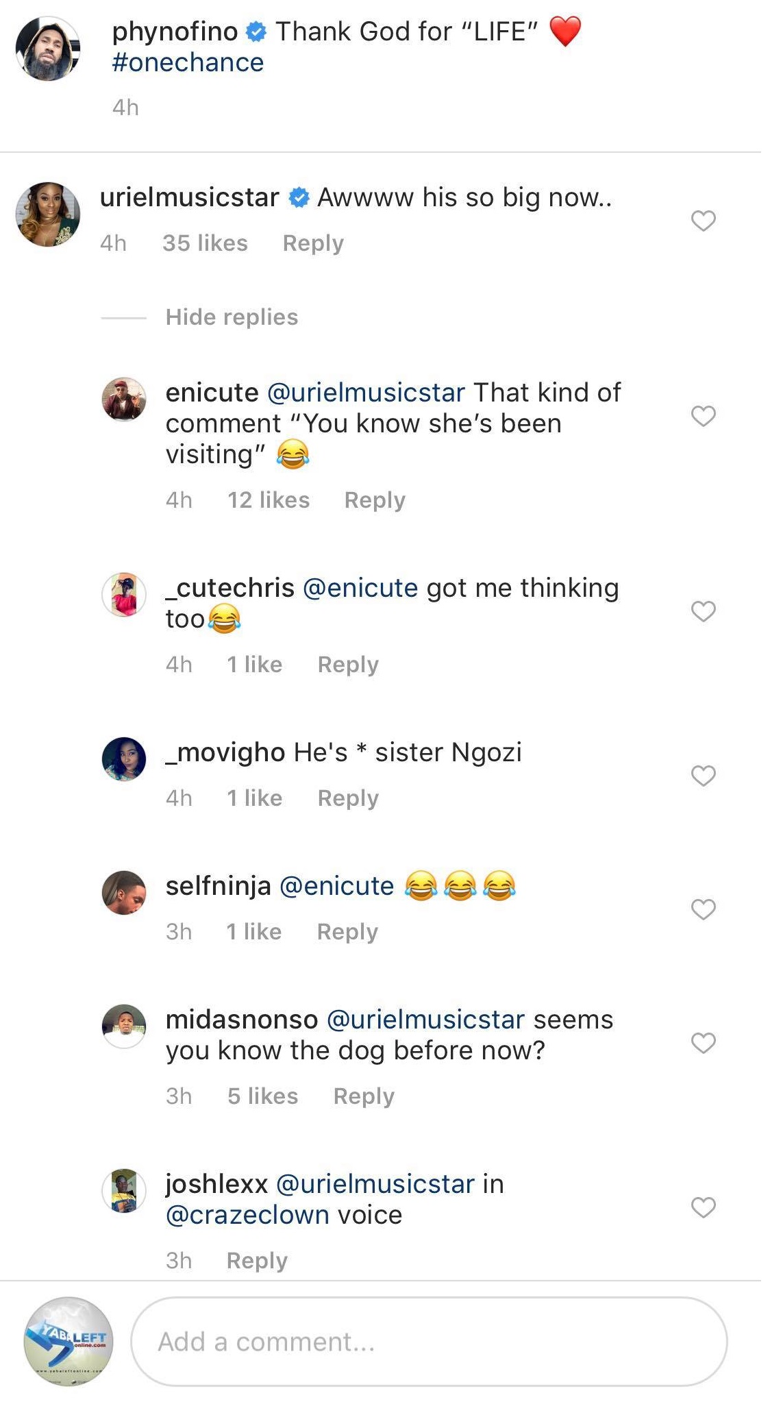 #BBNaija Uriel Oputa slams guy who said Phyno has 'chopped' her too.