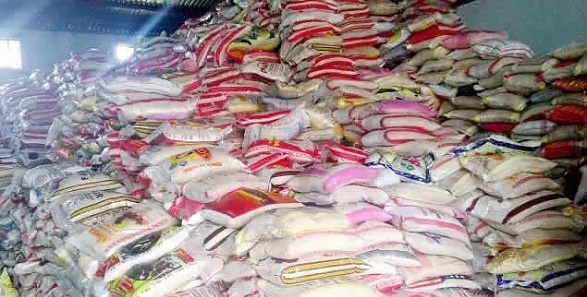 Nigerian customs seize 10 trailers loaded with rice, other contraband worth N1.6bn.